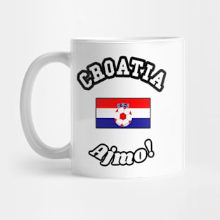 ⚽ Croatia Soccer, Zastava Hrvatske Flag, Ajmo! Team Spirit Mug